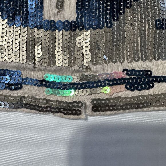 Express Skirt Womens Aztec Print Sequin Mini Size XS Elastic Waist Western Boho - Picture 3 of 8